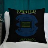 Seattle Seahawks Football Stadium & City Pillows - Stadium Prints