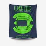 Pro Football Stadium Fleece Blankets - Stadium Prints