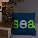 Seattle Seahawks Football Stadium & City Pillows - Stadium Prints