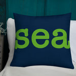 Seattle Seahawks Football Stadium & City Pillows - Stadium Prints