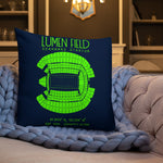 Seattle Seahawks Football Stadium & City Pillows - Stadium Prints