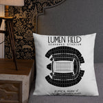 Seattle Seahawks Football Stadium & City Pillows - Stadium Prints