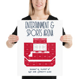 Washington Mystics Entertainment & Sports Arena Stadium Poster Print WNBA Active - Stadium Prints
