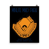 Houston Astros Minute Maid Park Stadium Print Poster - Stadium Prints