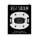 Dallas Cowboys AT&T Stadium Poster Print - Stadium Prints