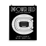 Denver Broncos Empower Field at Mile High Stadium Poster Print - Stadium Prints