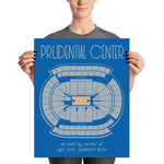Seton Hall University Basketball Prudential Center Poster - Stadium Prints