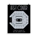 San Antonio Spurs AT&T Center Stadium Poster Print - Stadium Prints