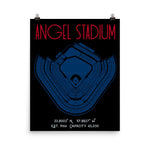 Los Angeles Anaheim Angels Stadium Poster Print - Stadium Prints