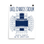 BYU Brigham Young Football Stadium Poster Print - Stadium Prints