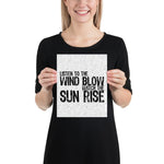 Listen to the Wind Blow / Watch the Sun Rise | Fleetwood Mac Lyric Art Print - Stadium Prints