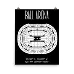 Denver Nuggets Ball Arena Poster Print - Stadium Prints