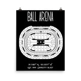 Denver Nuggets Ball Arena Poster Print - Stadium Prints