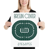 Michigan State University Basketball Breslin Center Poster - Stadium Prints