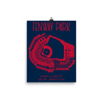 Boston Red Sox Fenway Park Baseball Poster - Stadium Prints