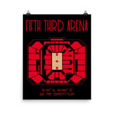 Cincinnati Basketball Fifth Third Arena Stadium Poster Print - Stadium Prints