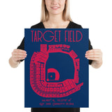 Minnesota Twins Target Field Stadium Poster Pring - Stadium Prints