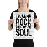 I Wanna Rock Your Gypsy Soul | Van Morrison - Into the Mystic - Stadium Prints