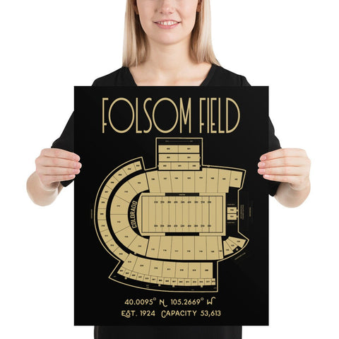 University of Colorado Football Folsom Field - Stadium Prints
