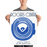 Toronto Blue Jays Rogers Centre Stadium Poster Print - Stadium Prints