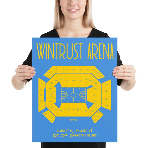 Chicago Sky Wintrust Arena Stadium Poster Print - Stadium Prints