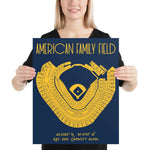 Milwaukee Brewers American Family Field Stadium Print Poster - Stadium Prints