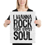 I Wanna Rock Your Gypsy Soul | Van Morrison - Into the Mystic - Stadium Prints