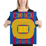 FC Barcelona Camp Nou Stadium Poster Print - Stadium Prints