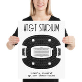 Dallas Cowboys AT&T Stadium Poster Print - Stadium Prints