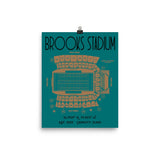 Coastal Carolina Football Brooks Stadium Poster Print - Stadium Prints
