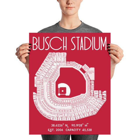 St. Louis Cardinals Busch Stadium Poster Print - Stadium Prints