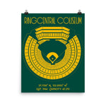 Oakland Athletics RingCentral Coliseum Football Stadium Poster Print - Stadium Prints