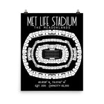 New York Giants Met Life Stadium Poster - Stadium Prints