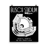 St. Louis Cardinals Busch Stadium Poster Print - Stadium Prints