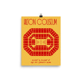 Iowa State Basketball Hilton Coliseum Poster Print - Stadium Prints