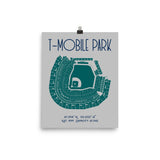 Seattle Mariners T-Mobile Park Stadium Poster Print - Stadium Prints