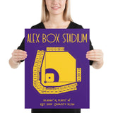 LSU Alex Box Baseball Stadium Poster Print | Louisiana State University - Stadium Prints