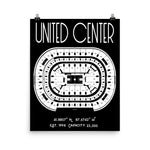 Chicago Bulls United Center Stadium Poster Print - Stadium Prints