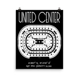 Chicago Bulls United Center Stadium Poster Print - Stadium Prints