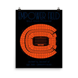 Denver Broncos Empower Field at Mile High Stadium Poster Print - Stadium Prints