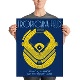 Tampa Bay Rays Tropicana Field Stadium Poster Print - Stadium Prints