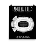 Green Bay Packers Stadium Poster | Lambeau Field - Stadium Prints