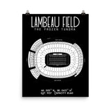 Green Bay Packers Stadium Poster | Lambeau Field - Stadium Prints