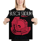 St. Louis Cardinals Busch Stadium Poster Print - Stadium Prints