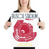 St. Louis Cardinals Busch Stadium Poster Print - Stadium Prints