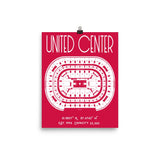 Chicago Bulls United Center Stadium Poster Print - Stadium Prints