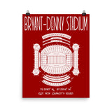 Alabama Roll Tide Bryant Denny Stadium Poster Print - Stadium Prints