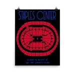 Los Angeles Clippers Staples Center Stadium Poster Print - Stadium Prints