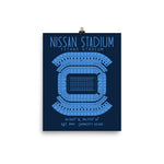 Tennessee Titans Nissan Stadium Poster Print - Stadium Prints