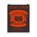 Cleveland Browns First Energy Stadium Poster - Stadium Prints